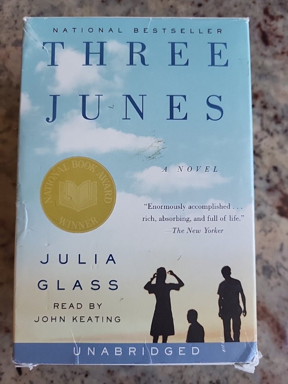 Three Junes by Julia Glass 2003, Audio Book Audible Unabridged edition 9 Tapes 4